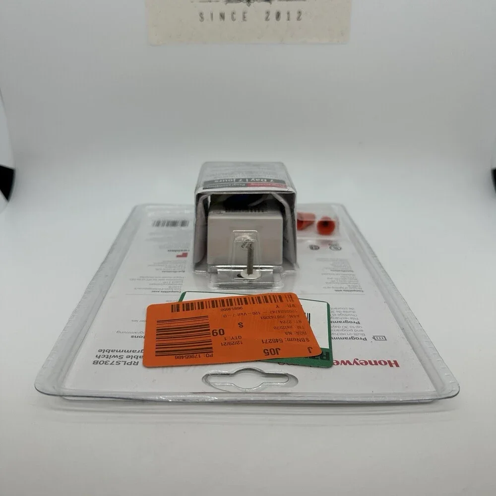 Honeywell Home RPLS730B 7-Day Programmable Light Switch Timer White Neutral Wire